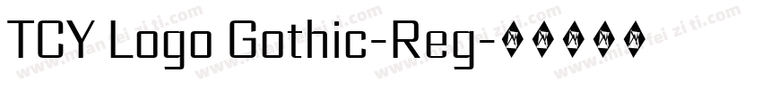 TCY Logo Gothic-Reg字体转换